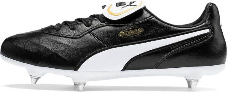 PUMA KING Top Ijzeren Nop Voetbalschoenen (SG) Zwart Wit