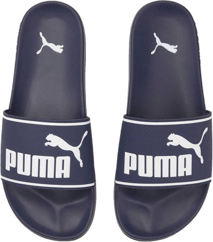 Puma Leadcat 2.0 badslippers donkerblauw wit