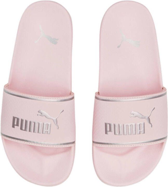 Puma Leadcat 2.0 badslippers lichtroze zilver