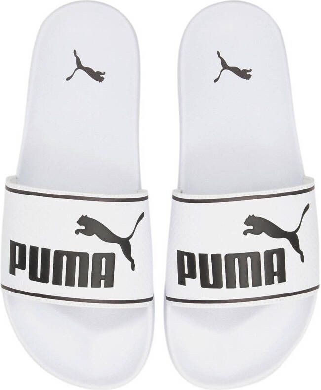 Puma Leadcat 2.0 badslippers wit zwart Rubber Logo 40.5