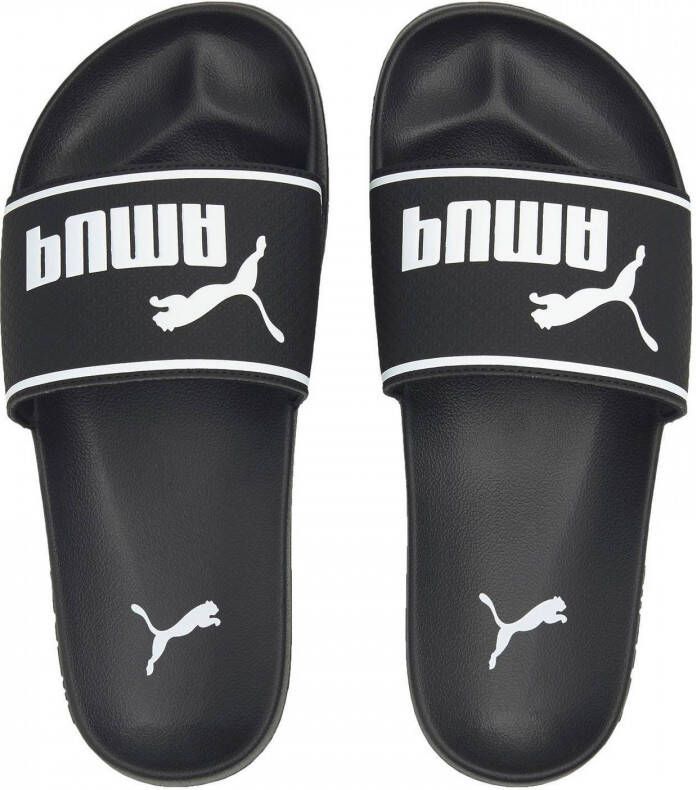 Puma Leadcat 2.0 badslippers zwart wit Rubber Logo 37