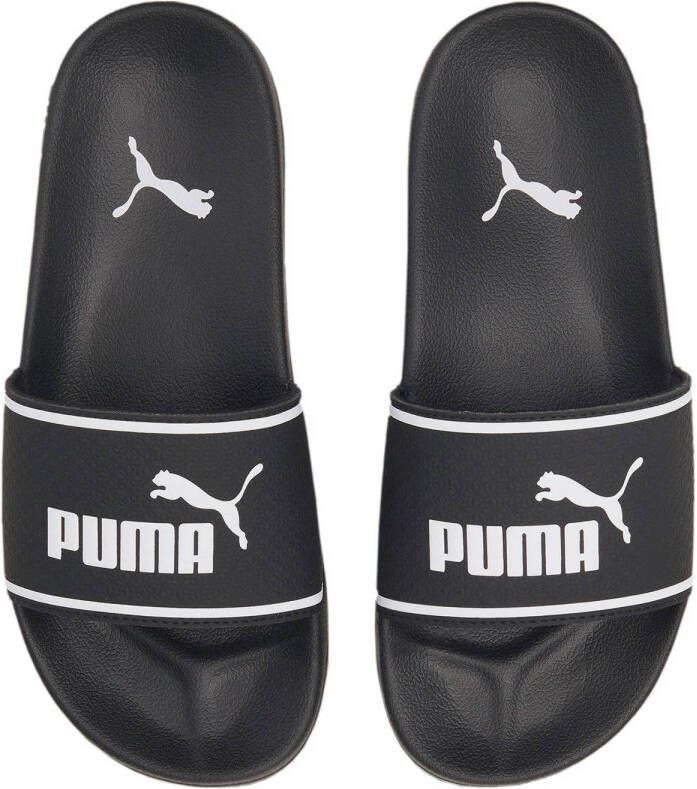 Puma Leadcat 2.0 badslippers zwart wit Rubber Logo 34 5