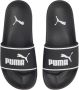 Puma Leadcat 2.0 badslippers zwart wit Rubber Logo 34 5 - Thumbnail 1