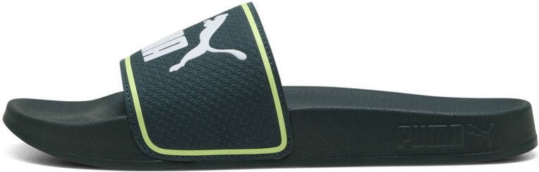 Puma Leadcat 2.0 badslippers zwart wit geel