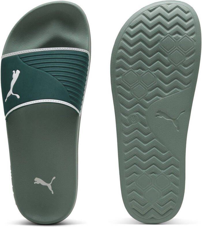 Puma Leadcat 2.0 Shower badslippers groen ecru