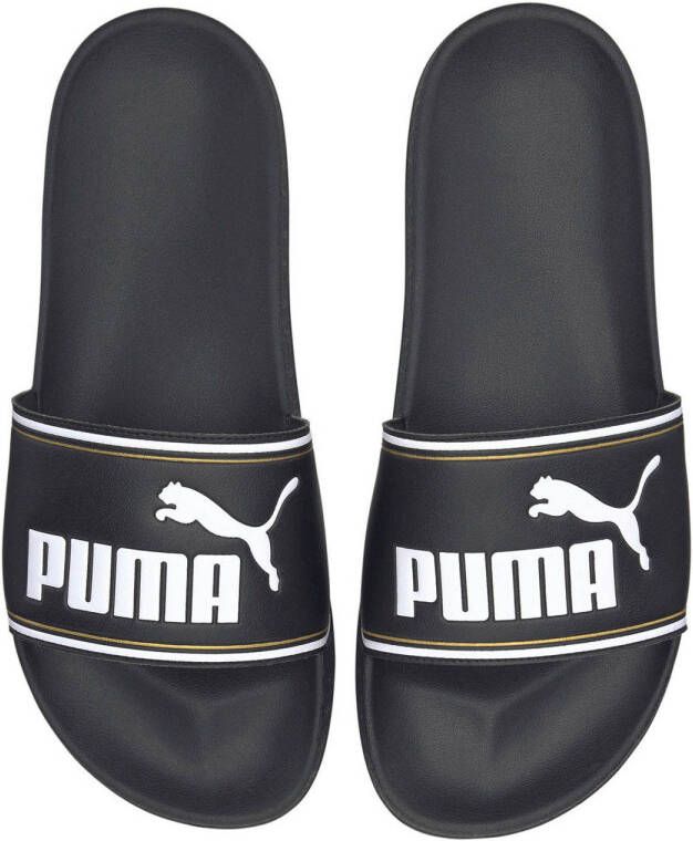 Puma Leadcat badslippers zwart wit