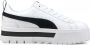 Puma Mayze Lth Womens White Black Schoenmaat 37+ Sneakers 381983 01 - Thumbnail 2