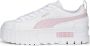 Puma Mayze Lth Fashion sneakers Schoenen white pearl pink vivid violet maat: 38.5 beschikbare maaten:38.5 - Thumbnail 1