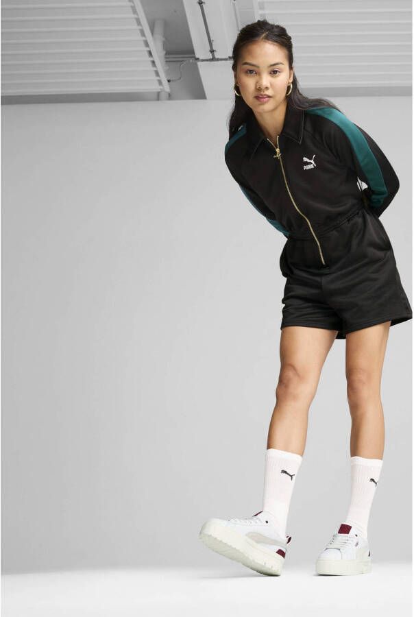 Puma Mayze Lth sneakers wit rood ecru