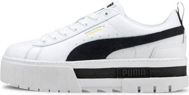 Puma Mayze Lth Wn's sneakers wit zwart