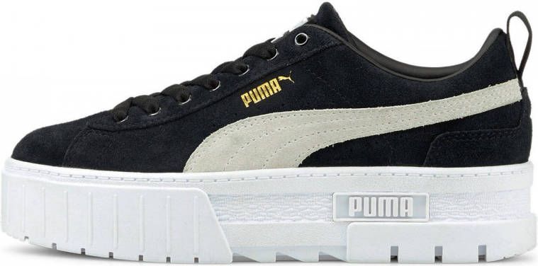 puma platform zwart wit