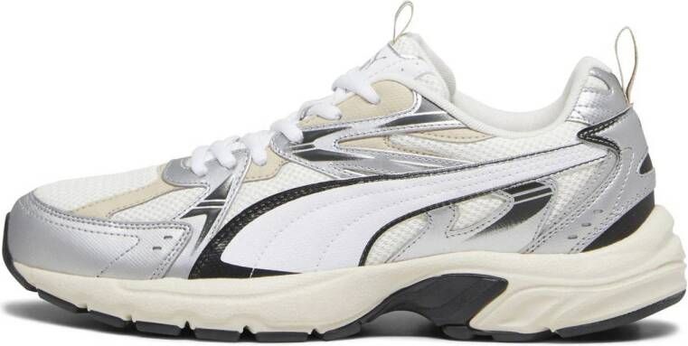 PUMA Milenio Tech Unisex Sneakers Warm White- Silver