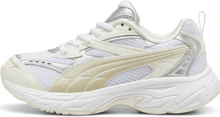 Puma Metallic Beige Witte Sneakers Vrouwen Multicolor Dames