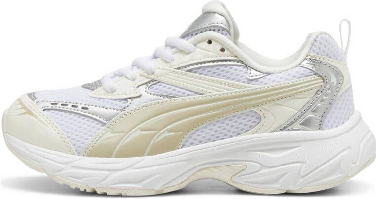 Puma Metallic Beige Witte Sneakers Vrouwen Multicolor Dames