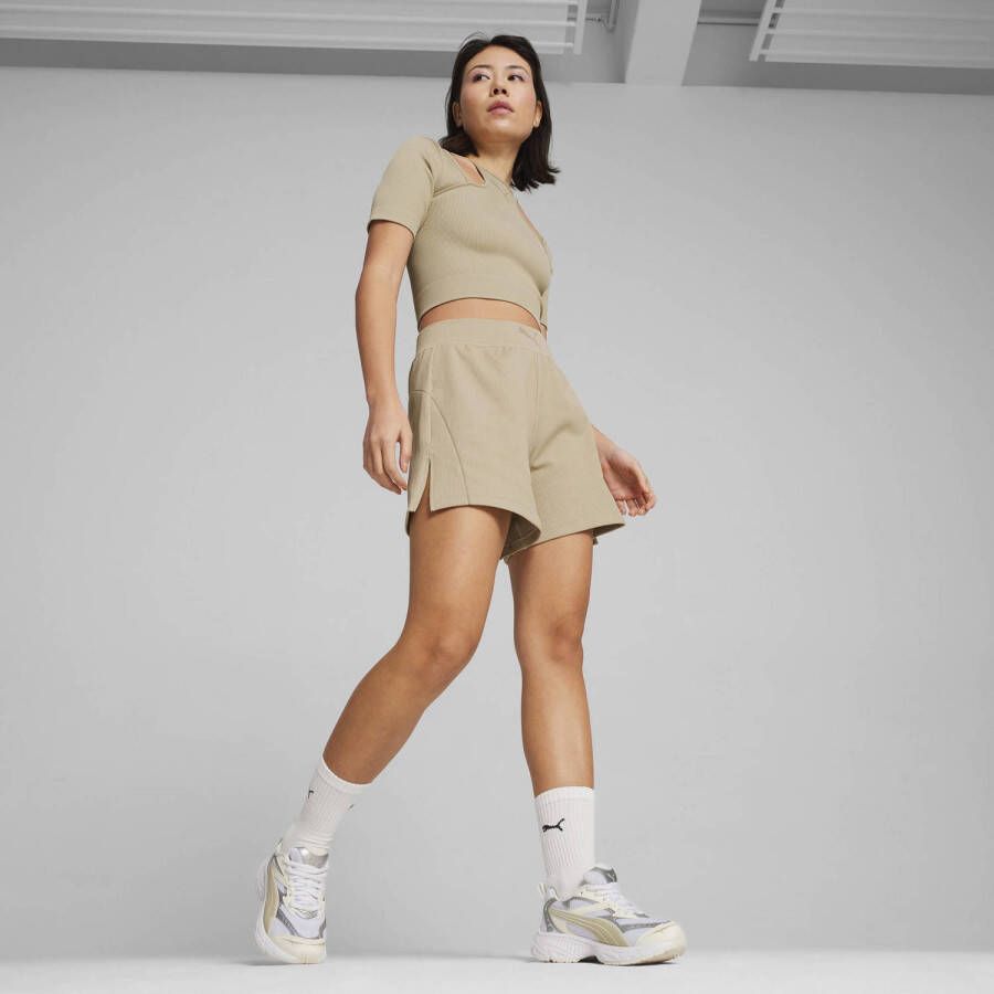 Puma Metallic Beige Witte Sneakers Vrouwen Multicolor Dames