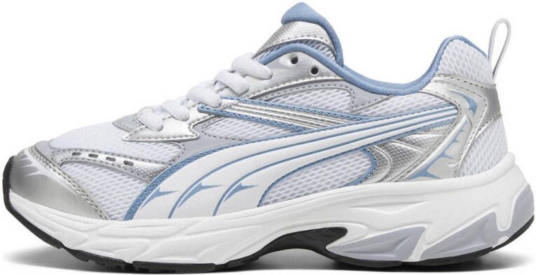 Puma Morphic sneakers wit lichtblauw zilver Mesh Meerkleurig 35.5