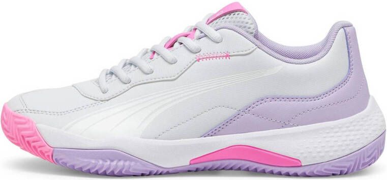 PUMA NOVA Smash Wn's Dames Sportschoenen Silver Mist- White-Vivid Violet