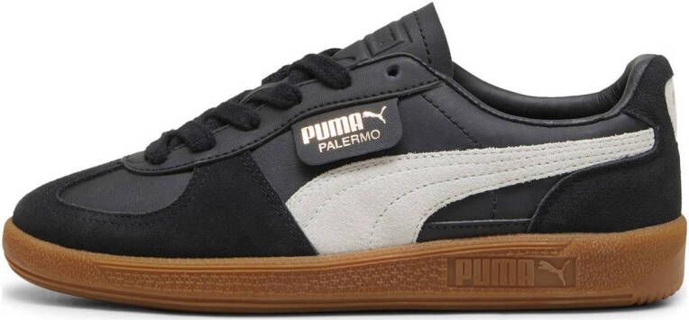 PUMA Palermo Jr Sneakers Leren Sneaker Kids Zwart