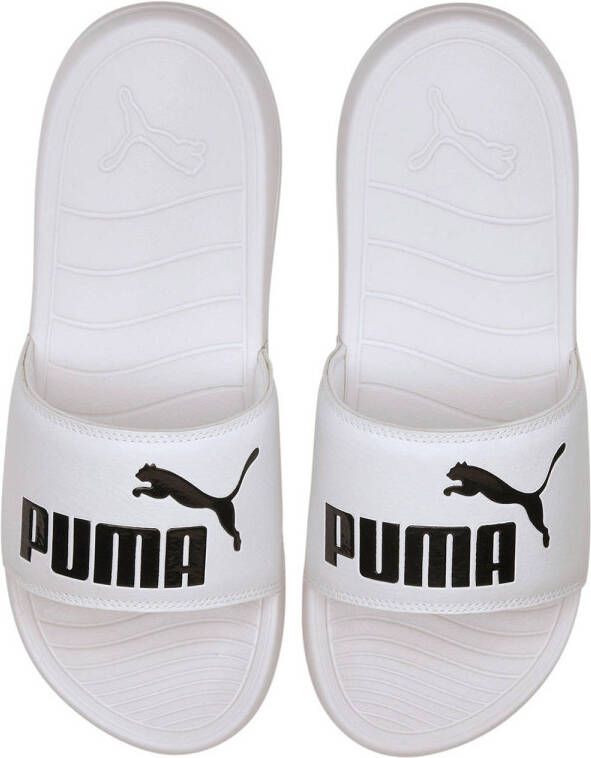 Puma Popcat 20 badslippers wit zwart