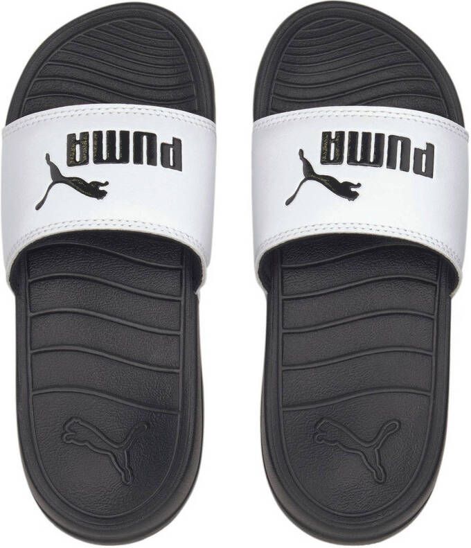 Puma Popcat 20 Jr. badslippers wit zwart