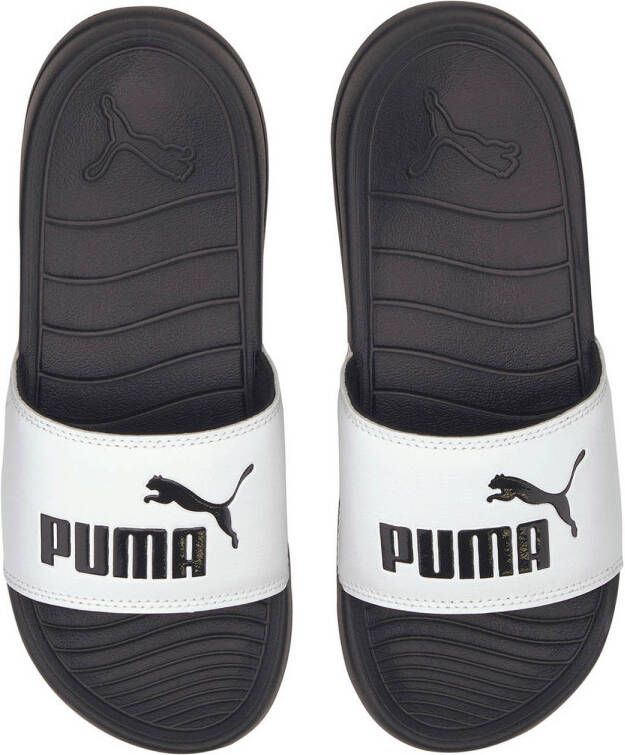 Puma Popcat 20 badslippers wit zwart