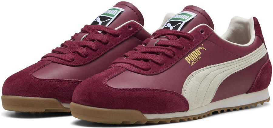 Puma Arizona Retro sneakers donkerrood ecru