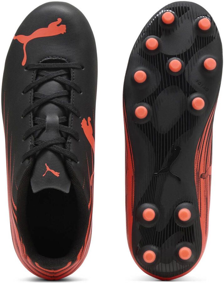 PUMA ATTACANTO II FG AG Jr Unisex Sportschoenen Black-Glowing Red - Foto 2