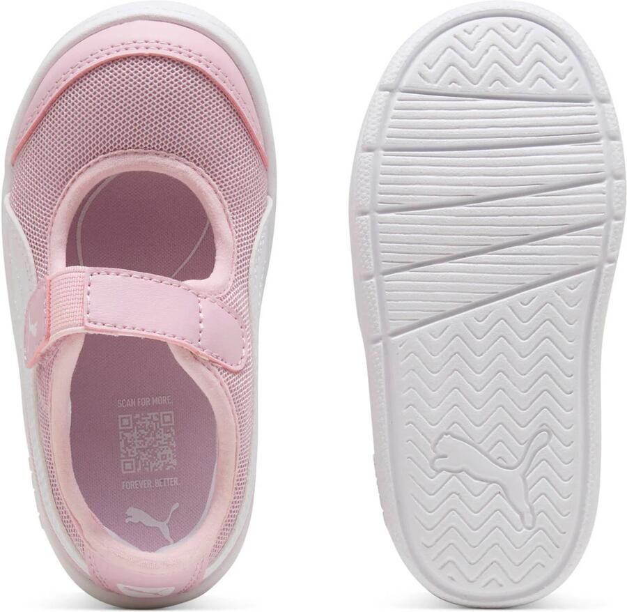 PUMA Kinder Schuhe Mid Courtflex v3 Lina V Inf 400579 Rose Mauve- White - Foto 2
