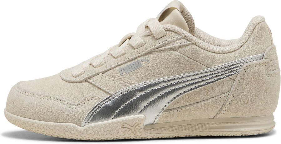 Puma Bella Donna suede Metallic sneakers ecru zilver