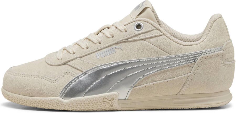 Puma Bella Donna suede sneakers ecru zilver metallic