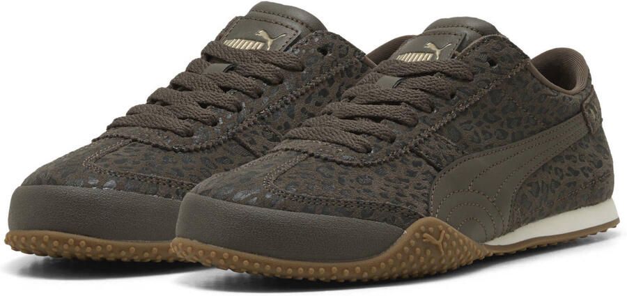 Puma Bella suède sneakers met panterprint donkerbruin - Foto 2