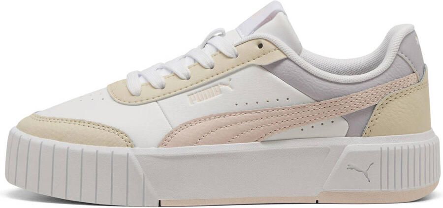 Puma Carina Mia Jr sneakers wit lichtroze lichtgeel - Foto 2