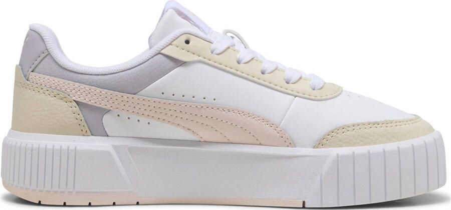 Puma Carina Mia Jr sneakers wit lichtroze lichtgeel - Foto 3
