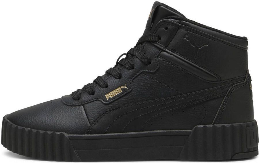 PUMA Carina 3.0 Mid Dames Sneakers Black- Gold