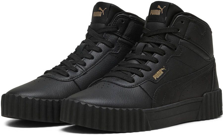 PUMA Carina 3.0 Mid Dames Sneakers Black- Gold - Foto 3