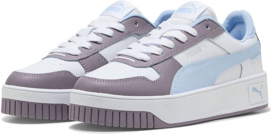 PUMA Carina Street Jr Sneakers Kids Leren Sneaker Paars - Foto 4