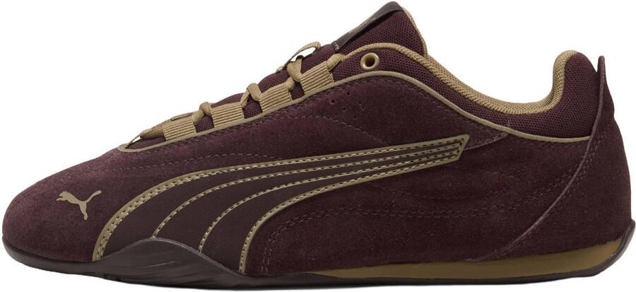 Puma Catch Soleil suède sneakers donkerbruin taupe