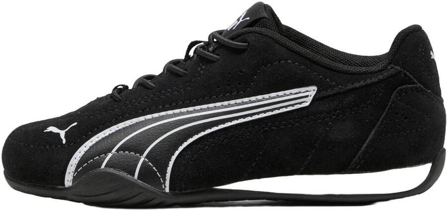 Puma Catch suède sneakers zwart wit