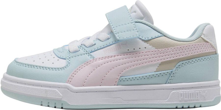 Puma Caven III Block imitatieleren sneakers lichtblauw lichtroze