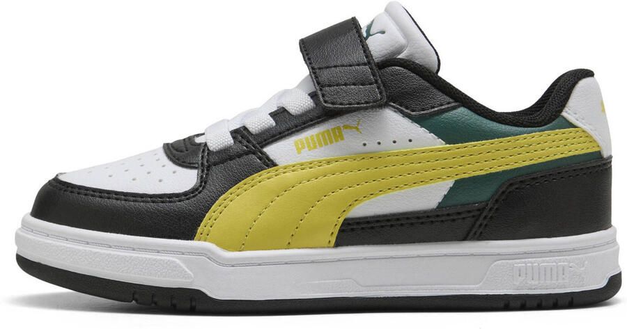 Puma Caven III Block imitatieleren sneakers zwart geel