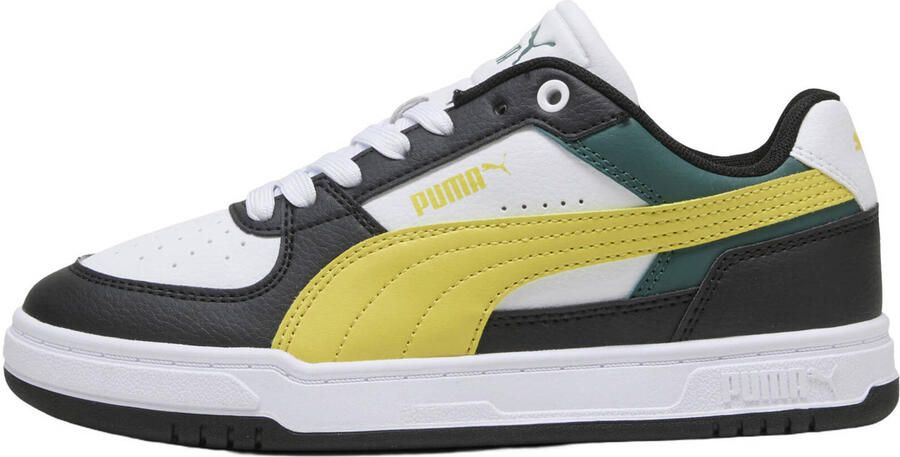 Puma Caven III Block imitatieleren sneakers zwart geel