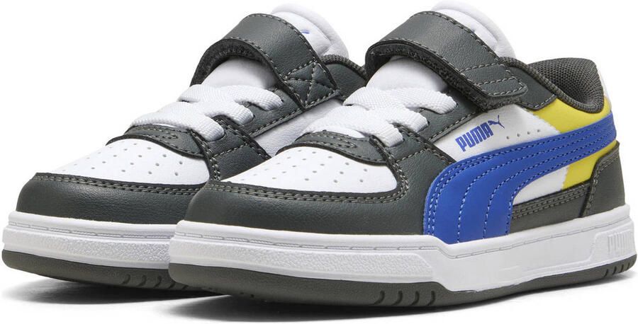 Puma Caven III Block mesh sneakers grijs kobaltblauw wit - Foto 3