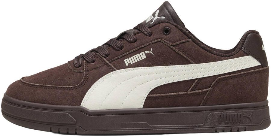 Puma Caven III Block suède sneakers donkerbruin ecru