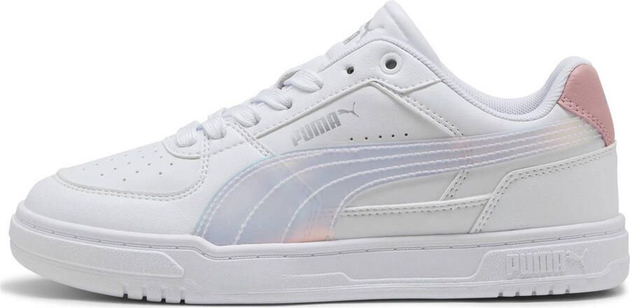 PUMA Caven III Holo 2.0 Jr Sneakers White-Rosy Outlook- Silver