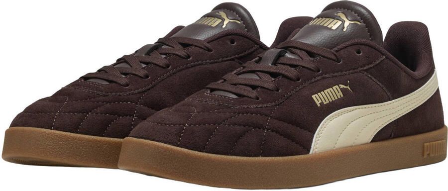 Puma Club II Era suèdelook sneakers donkerbruin ecru - Foto 2