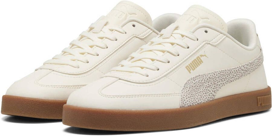 Puma Club II Era Topcat sneakers met panterprint ecru lichtroze - Foto 3