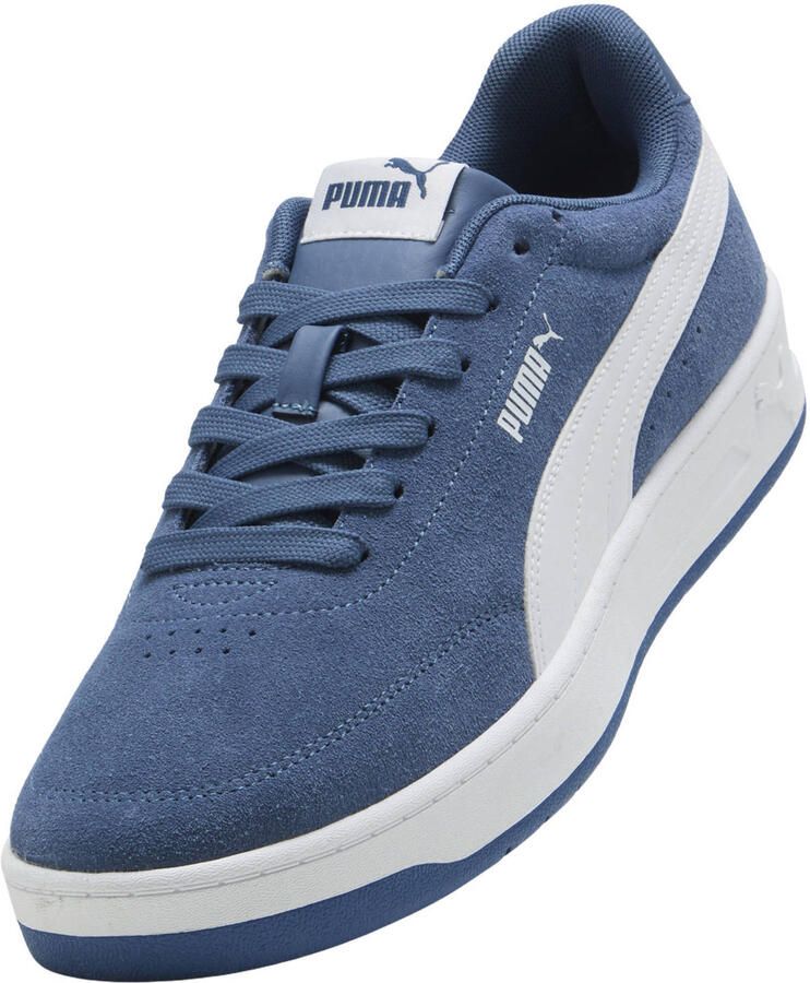 Puma Court Classic Clean suède sneakers blauw wit - Foto 2