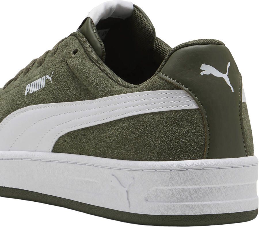 Puma Court Classic Clean suède sneakers olijfgroen wit - Foto 2