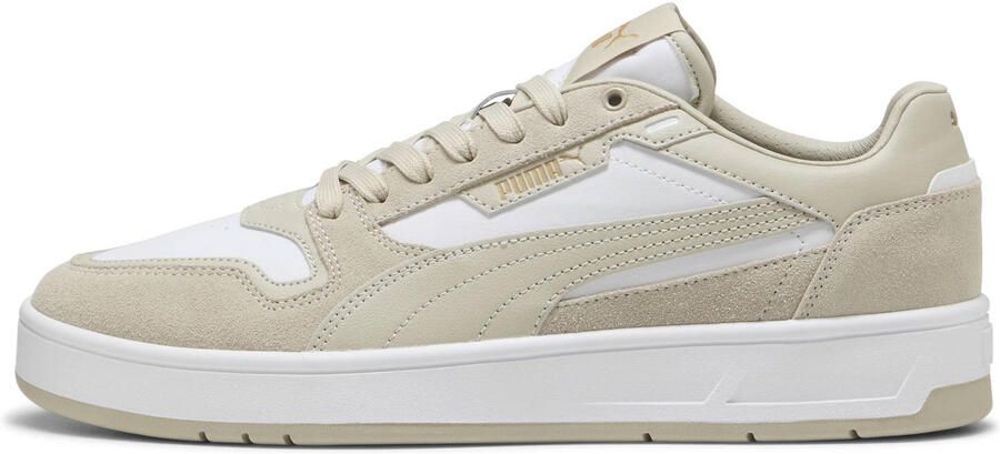 PUMA Schuhe Low Court Classic Street SD 400215 White-Desert Dust- Gold