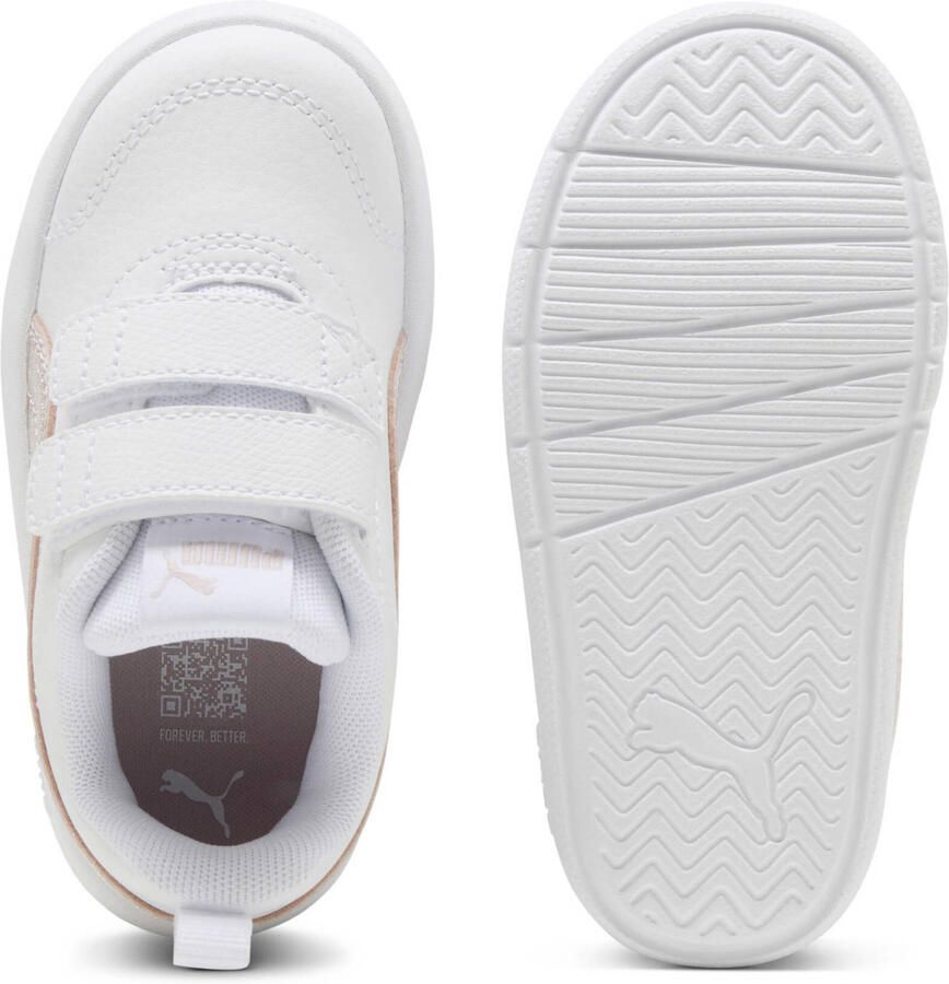 Puma Courtflex V3 imitatieleren sneakers wit lichtroze - Foto 2
